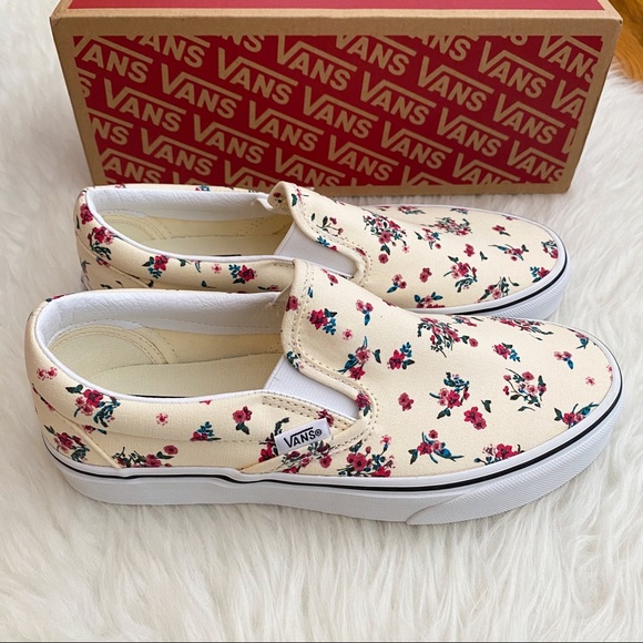 Vans Floral Slip On Women’s Sneakers - Picture 4 of 6